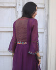 Zaynab Purple pintex Kurta