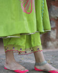 Zaynab Green Scallop Palazzo