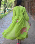 Zaynab Green Flower Jacket