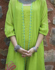 Zaynab Green Flower Jacket