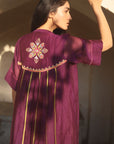 Zaynab Purple Back Puckering jacket