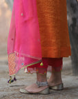 Nazneen Magenta Scalloped Palazzo