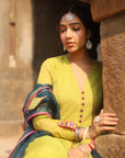 Nazneen Green Anarkali Set