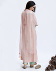 Gulnaaz Pastel Pink A-Line Pocket Kurta Set