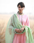 Bagh Pastel Pink Pintuck Kurta Set