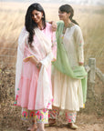 Bagh Pastel Pink Front Panel Puckering Set
