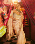 Khel Ivory Tissue Saree