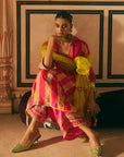 Khel Pink And Pastel Pintuck Kurta Set