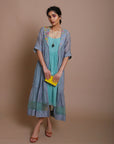 Life in Pink collar embroidered jacket dress
