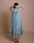 Life in Pink collar embroidered jacket dress
