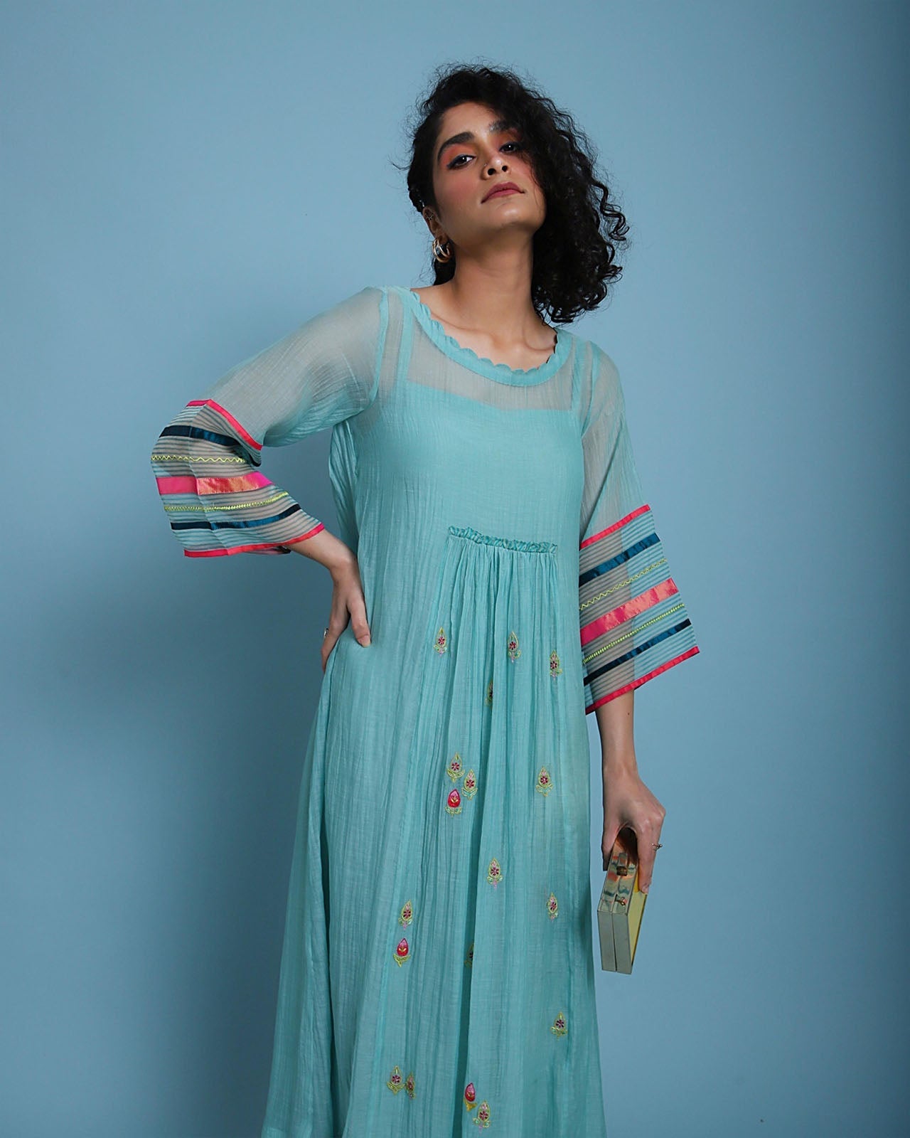 Life in Pink Center Puckering dress