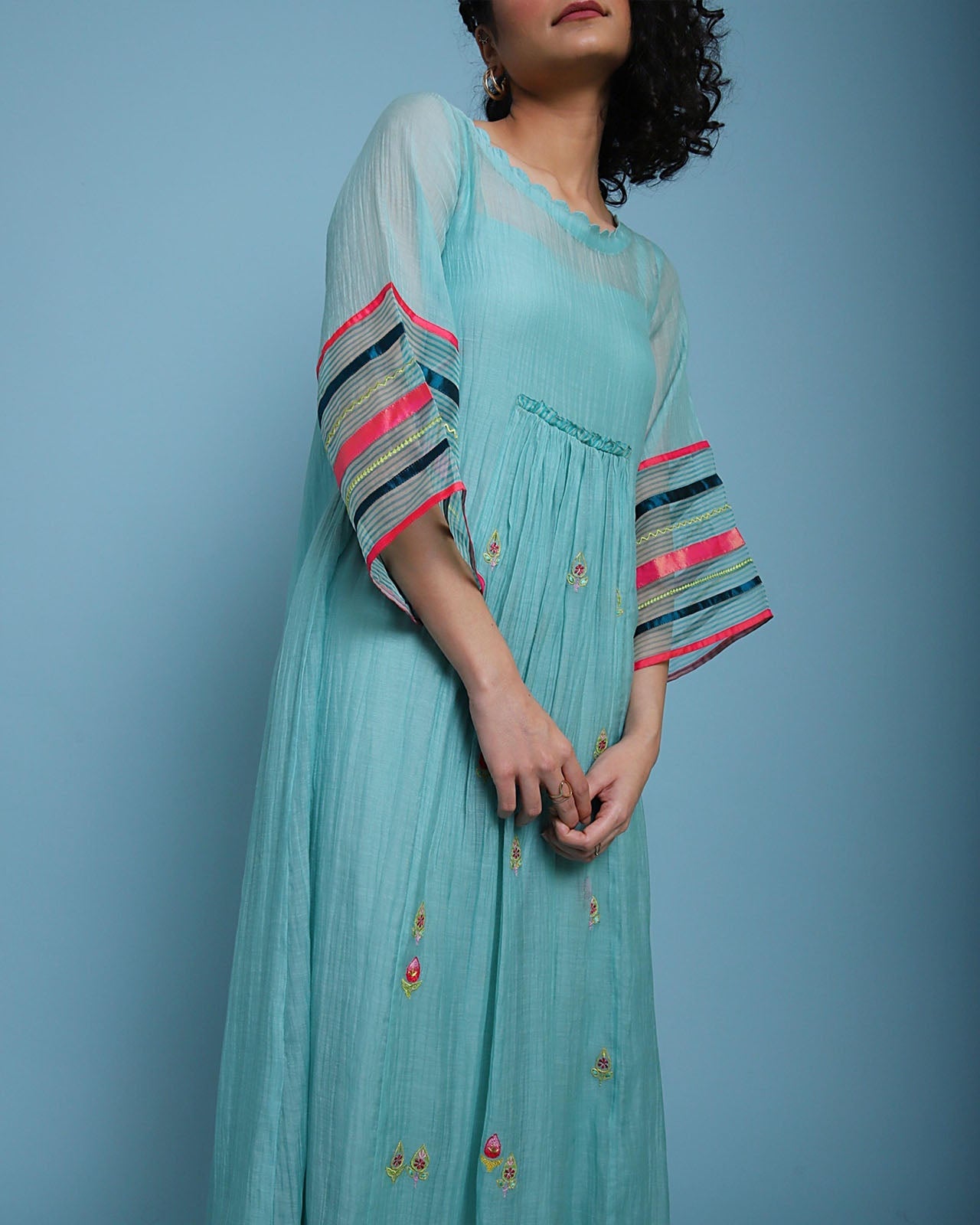 Life in Pink Center Puckering dress