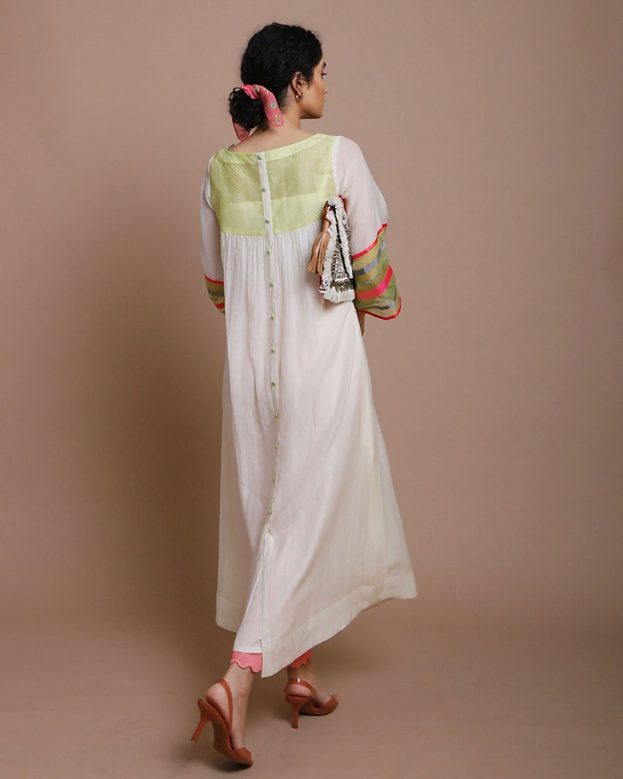 Life in Pink Center Puckering Kurta Set