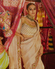 Khel Ivory Tissue Saree