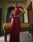 Khel Ruby Red Saree