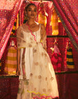 Khel Ivory Gharara Set