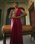 Khel Ruby Red Saree