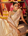 Khel Ivory Tissue Saree