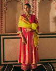 Khel Pink And Pastel Pintuck Kurta Set
