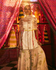 Khel Ivory Gharara Set