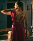 Khel Ruby Red Saree