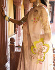 After Hours Champagne Pink Corset Anarkali Set