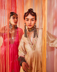 Ivory Jaal Silk Kurta Set