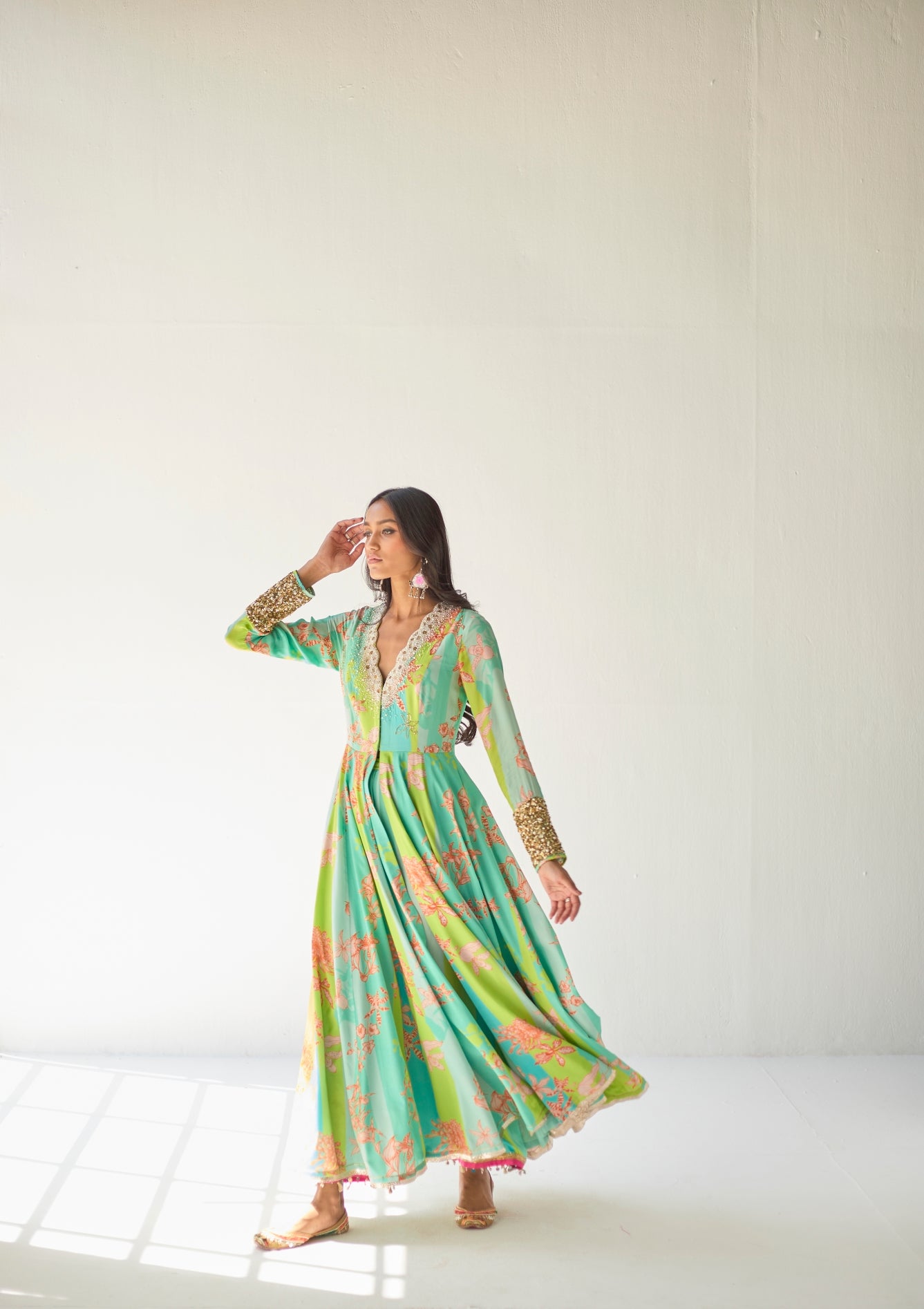 Ferozy Orchid Anarkali Set
