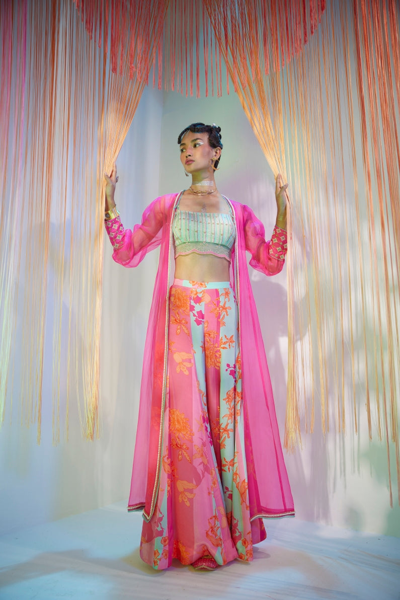 Hot Pink Orchid Jacket Set