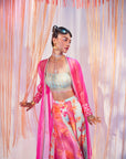 Hot Pink Orchid Jacket Set
