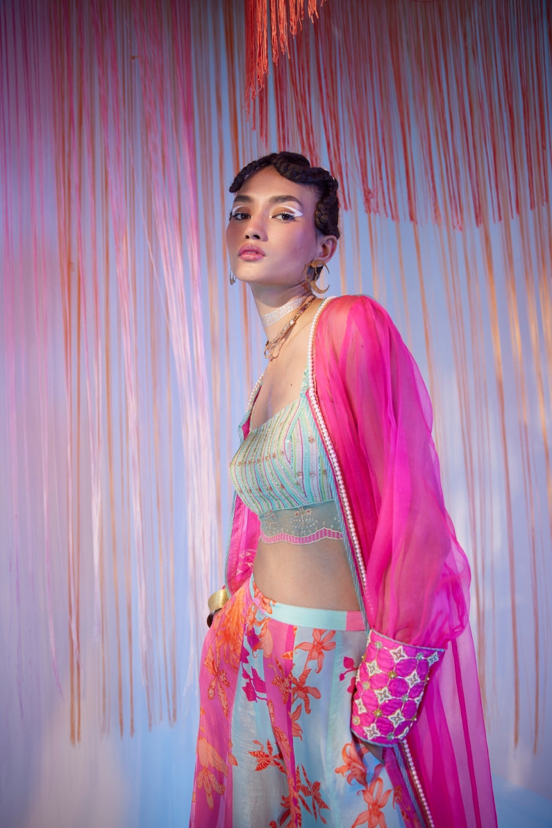 Hot Pink Orchid Jacket Set