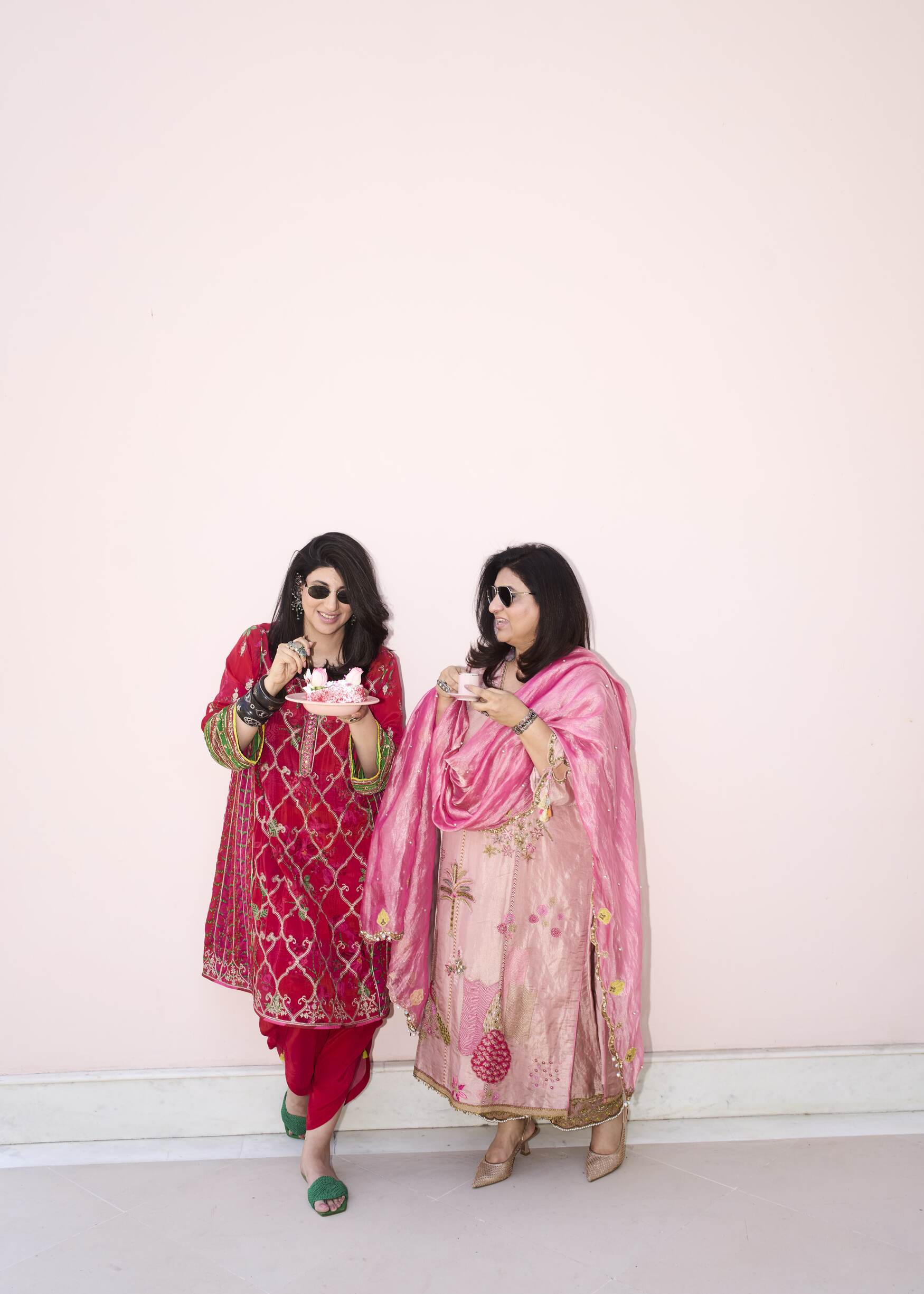 Ramniq Red Choga Style Kurta Set