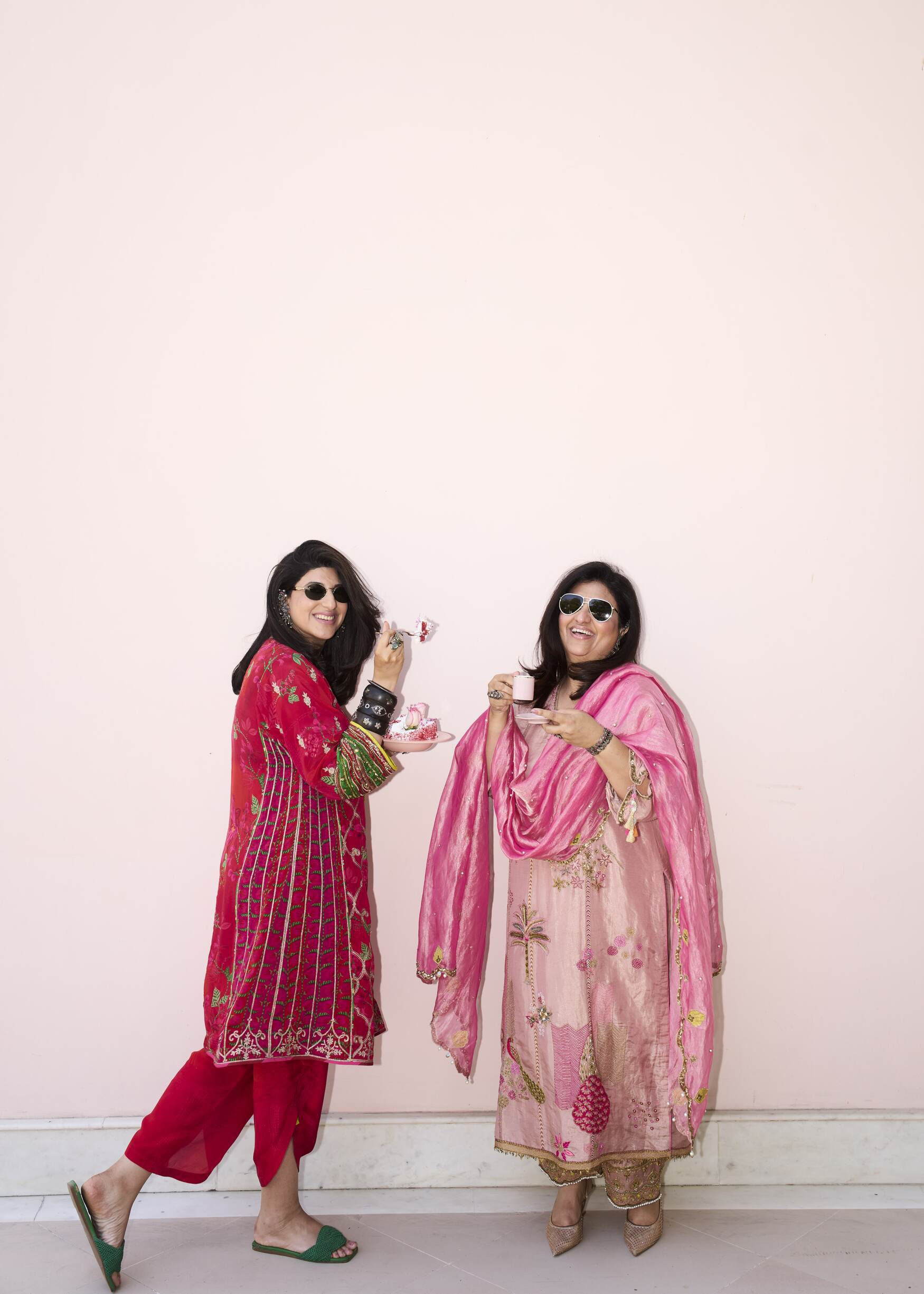 Ramniq Red Choga Style Kurta Set