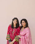 Ramniq Red Choga Style Kurta Set