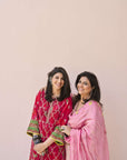 Ramniq Red Choga Style Kurta Set