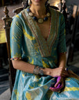Fariba Moonlight Printed Tissue Anarkali Set