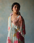Gul Ice Blue Kaftan Dress