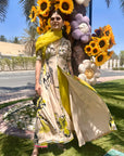 Sanjana Sanghi Black And Ivory Jacket Anarkali Set