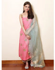 Kajal Aggarwal Heeriye Bright Pink Straight Kurta Palazzo Set