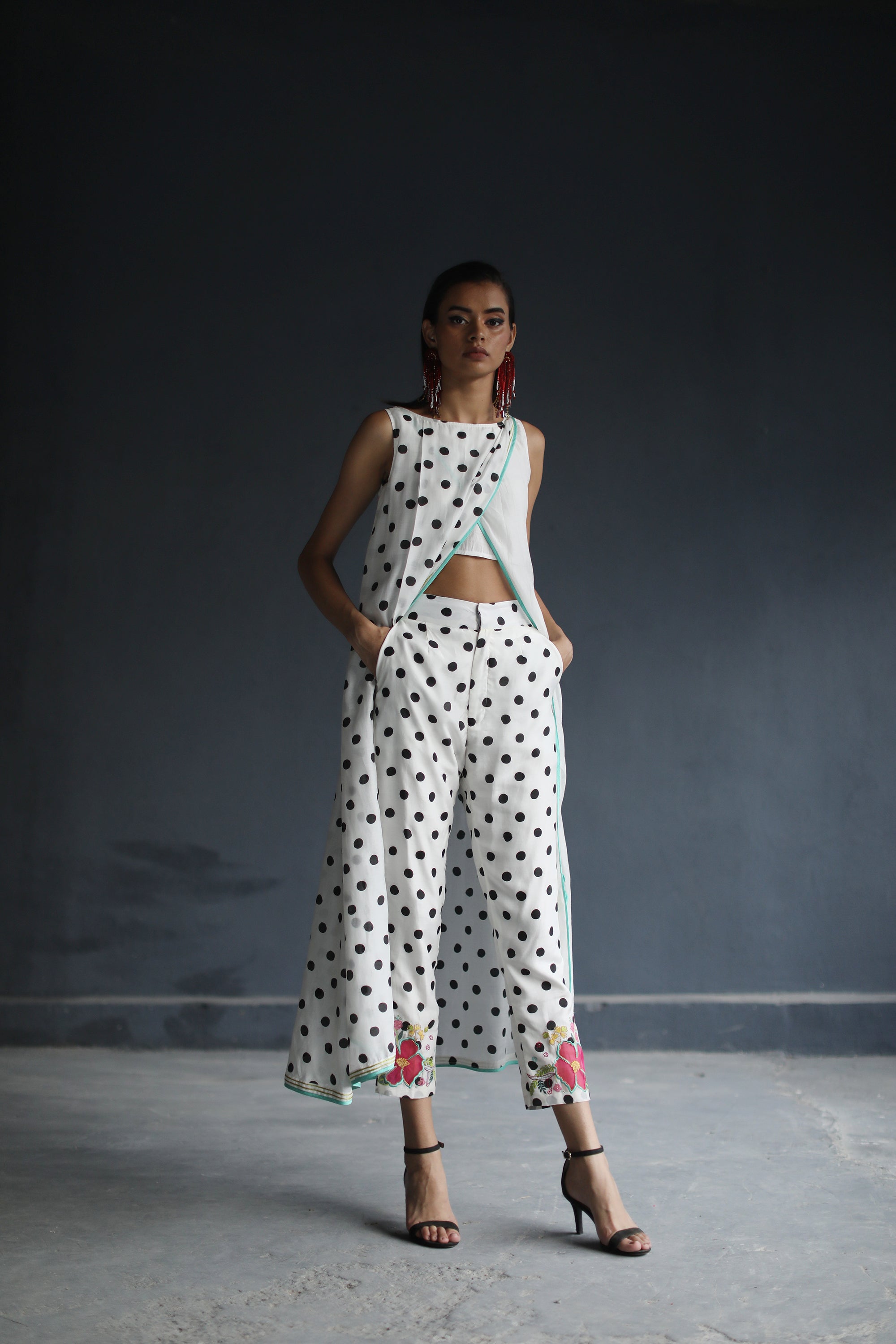Love To Dot Overlap Kurta Set
