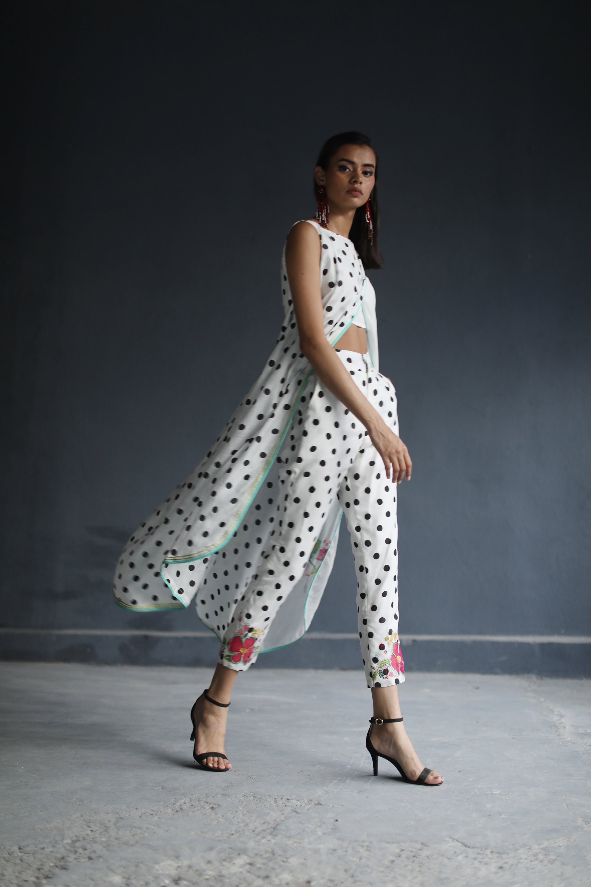 Love To Dot Overlap Kurta Set
