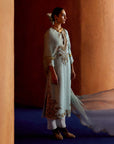 Mastani Powder Blue Organza Kurta Set