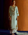 Mastani Powder Blue Organza Kurta Set