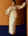 Mastani Ivory Tissue Skirt Set