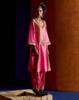 Mastani Hot Pink Tissue Choga Salwar Set