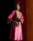 Mastani Hot Pink Tissue Choga Salwar Set