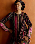 Mastani Black Stripes Kurta Set
