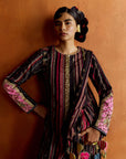 Mastani Black Stripes Kurta Set