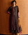Mastani Black Stripes Kurta Set