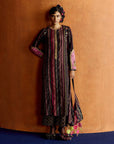 Mastani Black Stripes Kurta Set